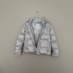 Silver Puffer Jacket